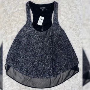 NWT Express Sparkly tank top XS